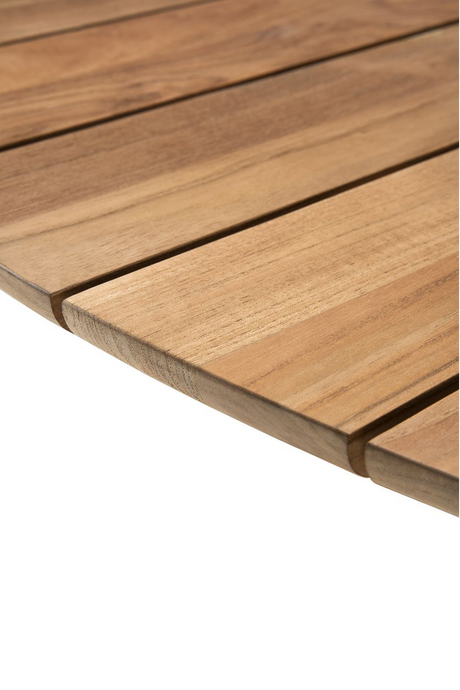 Solid Teak Outdoor Dining Table | Ethnicraft Circle | OROA.com