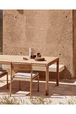 Teak Padded Outdoor Dining Chair | Ethnicraft Jack | Oroa.com