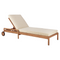 Teak Wheeled Adjustable Outdoor Lounger | Ethnicraft Jack | Oroa.com