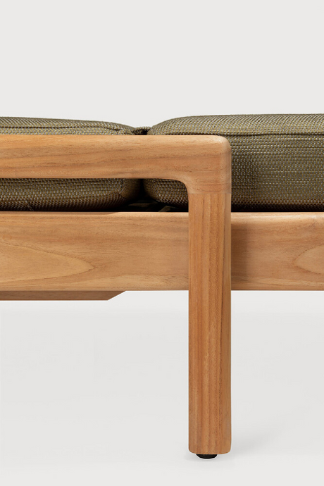 Teak Wheeled Adjustable Outdoor Lounger | Ethnicraft Jack | Oroa.com