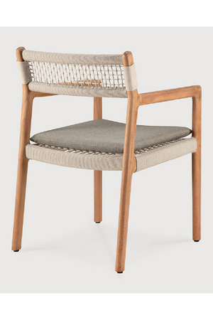 Beige Woven Outdoor Dining Chair | Ethnicraft Jack | Oroa.com