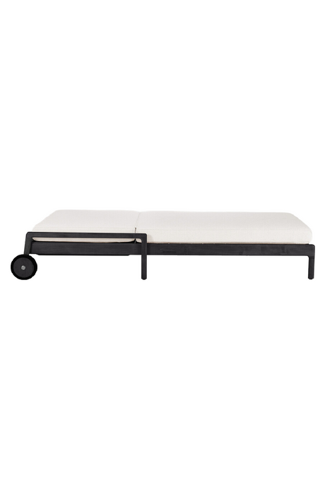 Black-Framed Outdoor Adjustable Lounger | Ethnicraft Jack | Oroa.com