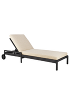 Black-Framed Outdoor Adjustable Lounger | Ethnicraft Jack | Oroa.com