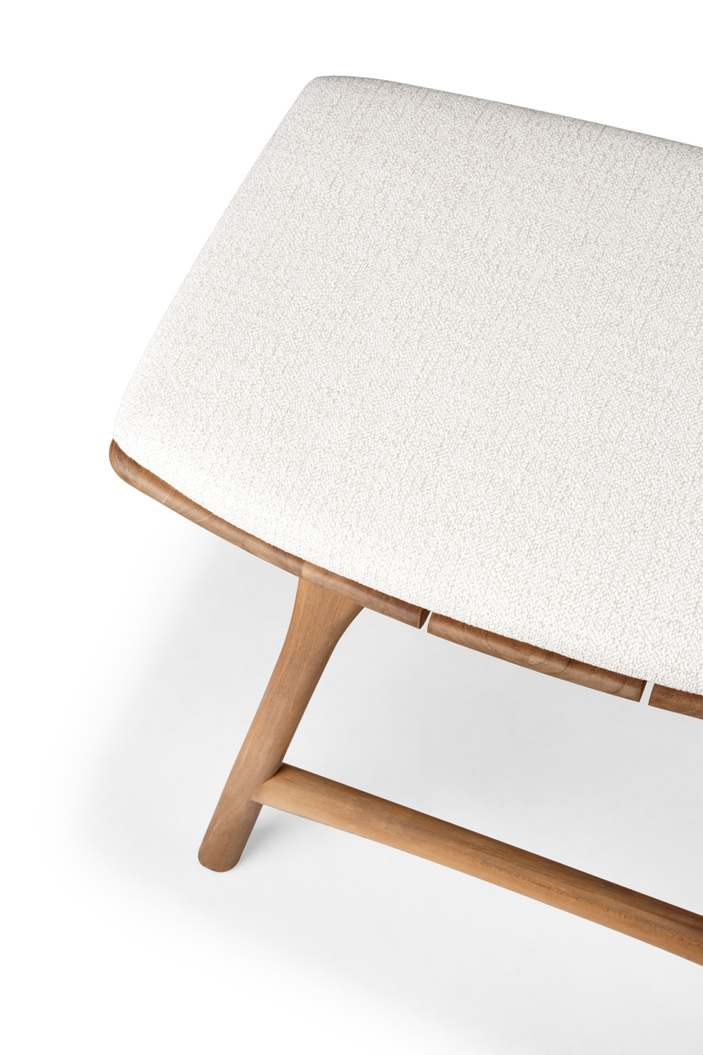 Scandinavian Outdoor Stool – Osso – material finish rear view