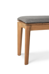 2-Seater Teak Cushioned Outdoor Bench | Ethnicraft Bok | Oroa.com