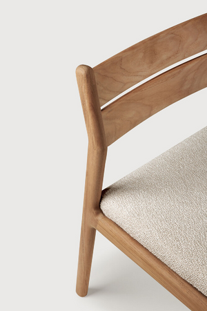 Teak Padded Outdoor Dining Chair | Ethnicraft Jack | Oroa.com