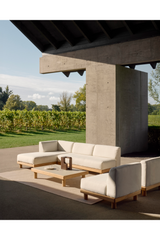 White Outdoor Modular Sofa – Monocle – material finish alternate view 21