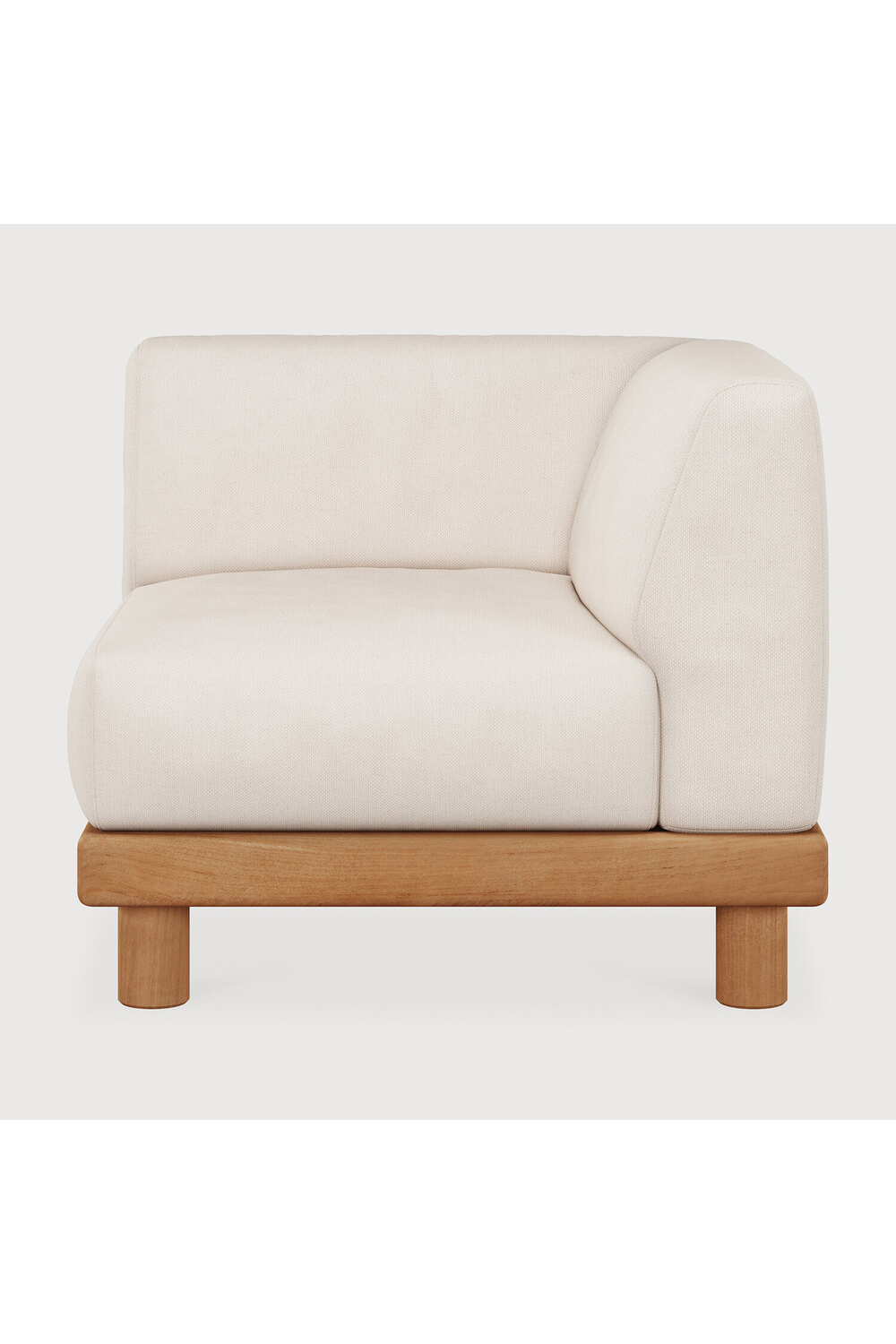 White Outdoor Modular End Sofa | Ethnicraft Monocle | Oroa.com