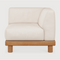 White Outdoor Modular End Sofa | Ethnicraft Monocle | Oroa.com