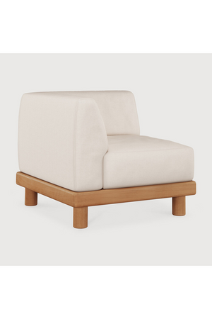 White Outdoor Modular End Sofa | Ethnicraft Monocle | Oroa.com