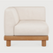 White Outdoor Modular End Sofa | Ethnicraft Monocle | Oroa.com