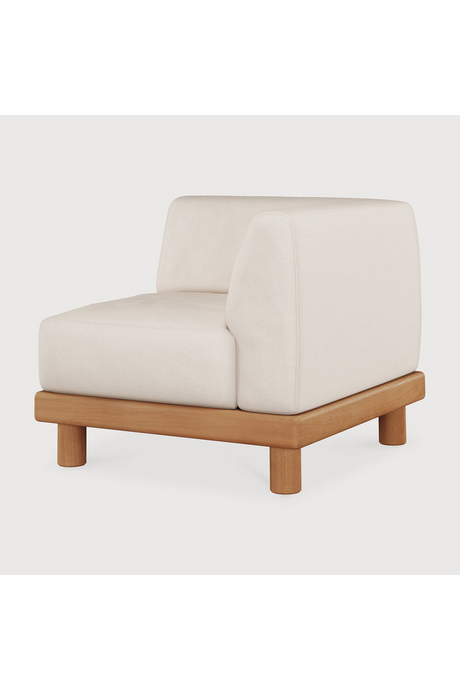 White Outdoor Modular End Sofa | Ethnicraft Monocle | Oroa.com