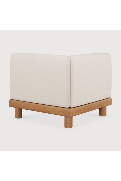 White Outdoor Modular End Sofa | Ethnicraft Monocle | Oroa.com