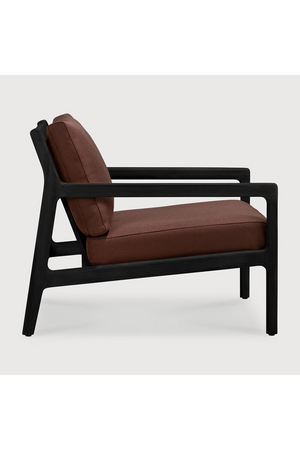 Black Teak Outdoor Lounge Chair | Ethnicraft Jack | Oroa.com