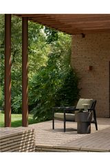 Black Teak Outdoor Lounge Chair | Ethnicraft Jack | Oroa.com