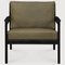 Black Teak Outdoor Lounge Chair | Ethnicraft Jack | Oroa.com