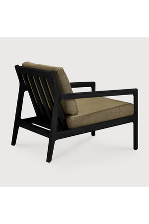 Black Teak Outdoor Lounge Chair | Ethnicraft Jack | Oroa.com