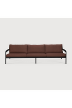 Black Teak 3+ Seater Outdoor Sofa | Ethnicraft Jack | Oroa.com