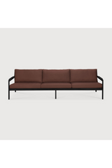 Black Teak 3+ Seater Outdoor Sofa | Ethnicraft Jack | Oroa.com