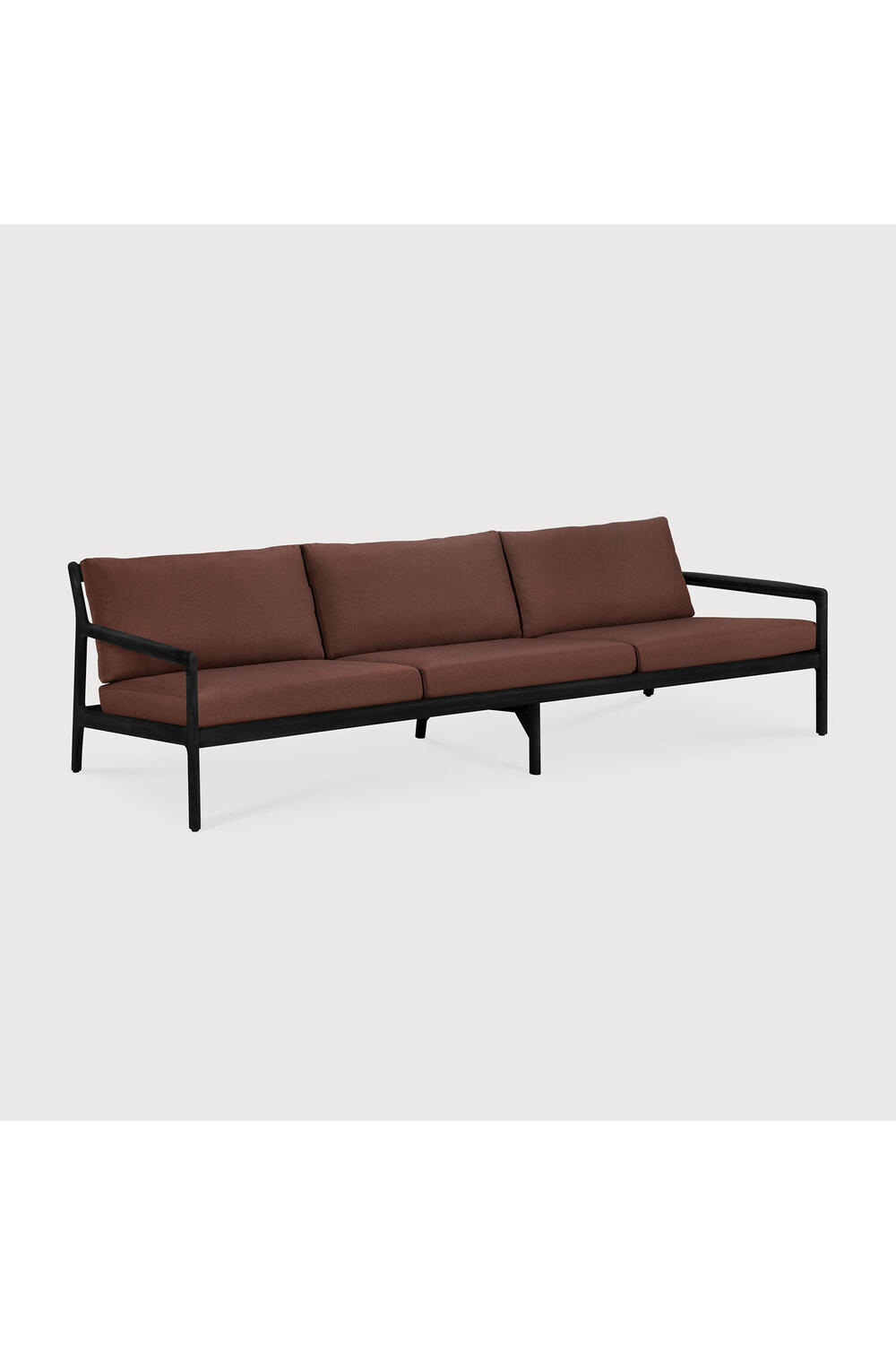 Black Teak 3+ Seater Outdoor Sofa | Ethnicraft Jack | Oroa.com