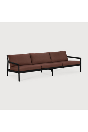 Black Teak 3+ Seater Outdoor Sofa | Ethnicraft Jack | Oroa.com