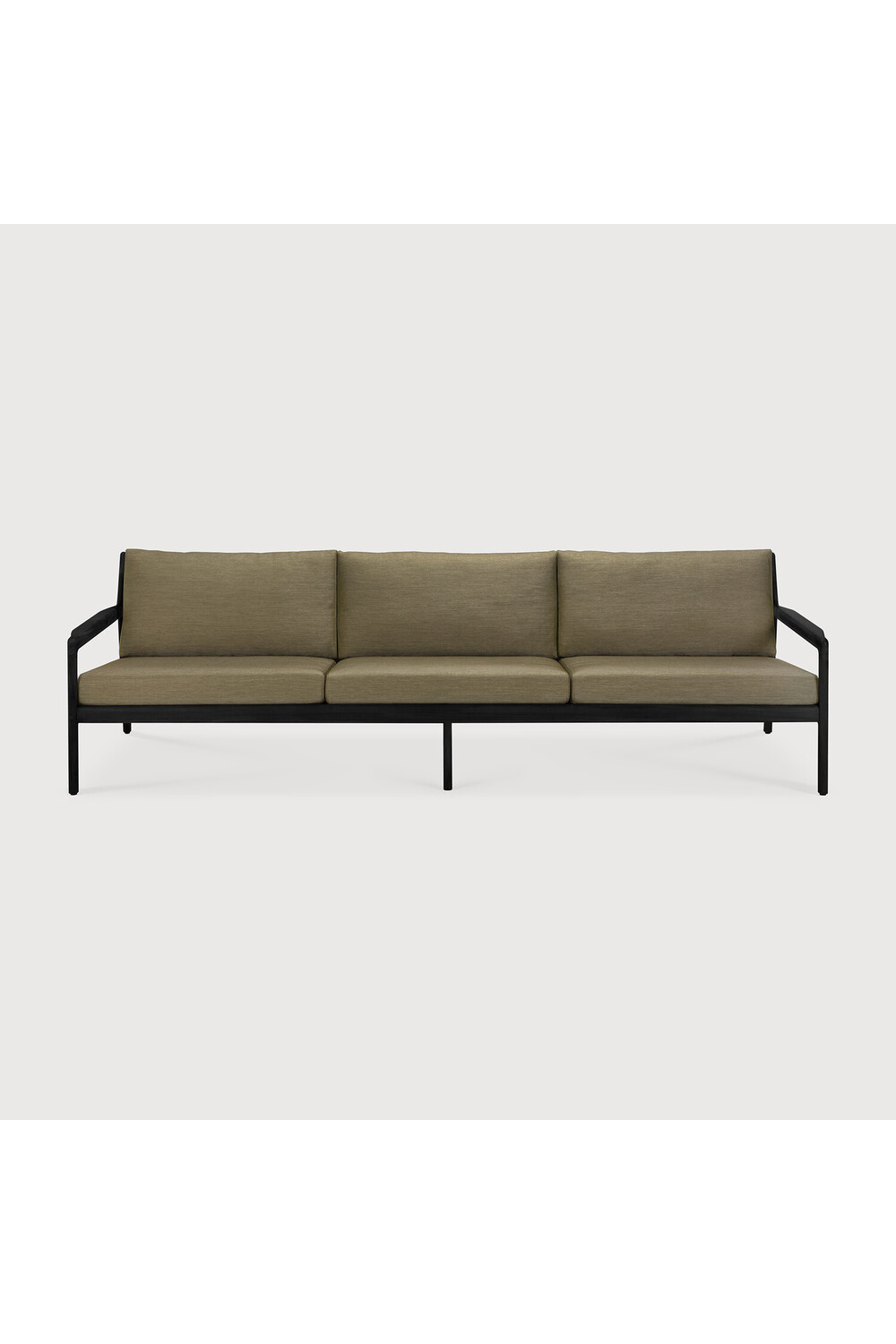 Black Teak 3+ Seater Outdoor Sofa | Ethnicraft Jack | Oroa.com
