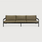 Black Teak 3+ Seater Outdoor Sofa | Ethnicraft Jack | Oroa.com