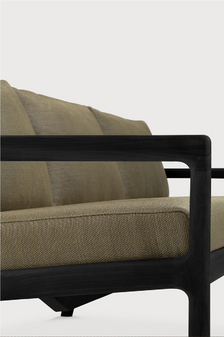 Black Teak 3+ Seater Outdoor Sofa | Ethnicraft Jack | Oroa.com