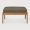 Natural Teak Outdoor Ottoman | Ethnicraft Jack | Oroa.com