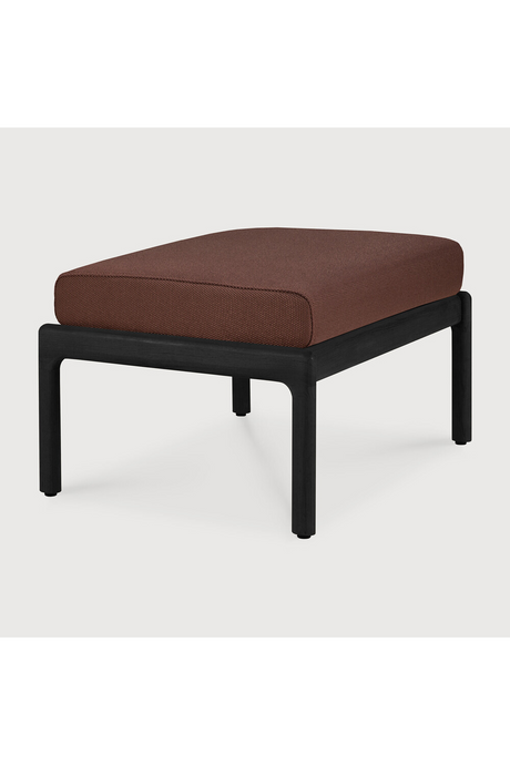 Teak Cushioned Outdoor Stool | Ethnicraft Jack | Oroa.com