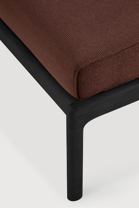 Teak Cushioned Outdoor Stool | Ethnicraft Jack | Oroa.com