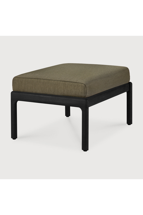 Teak Cushioned Outdoor Stool | Ethnicraft Jack | Oroa.com