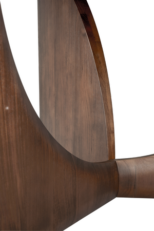 Brown Teak Dining Table | Ethnicraft Geometric | Oroa.com