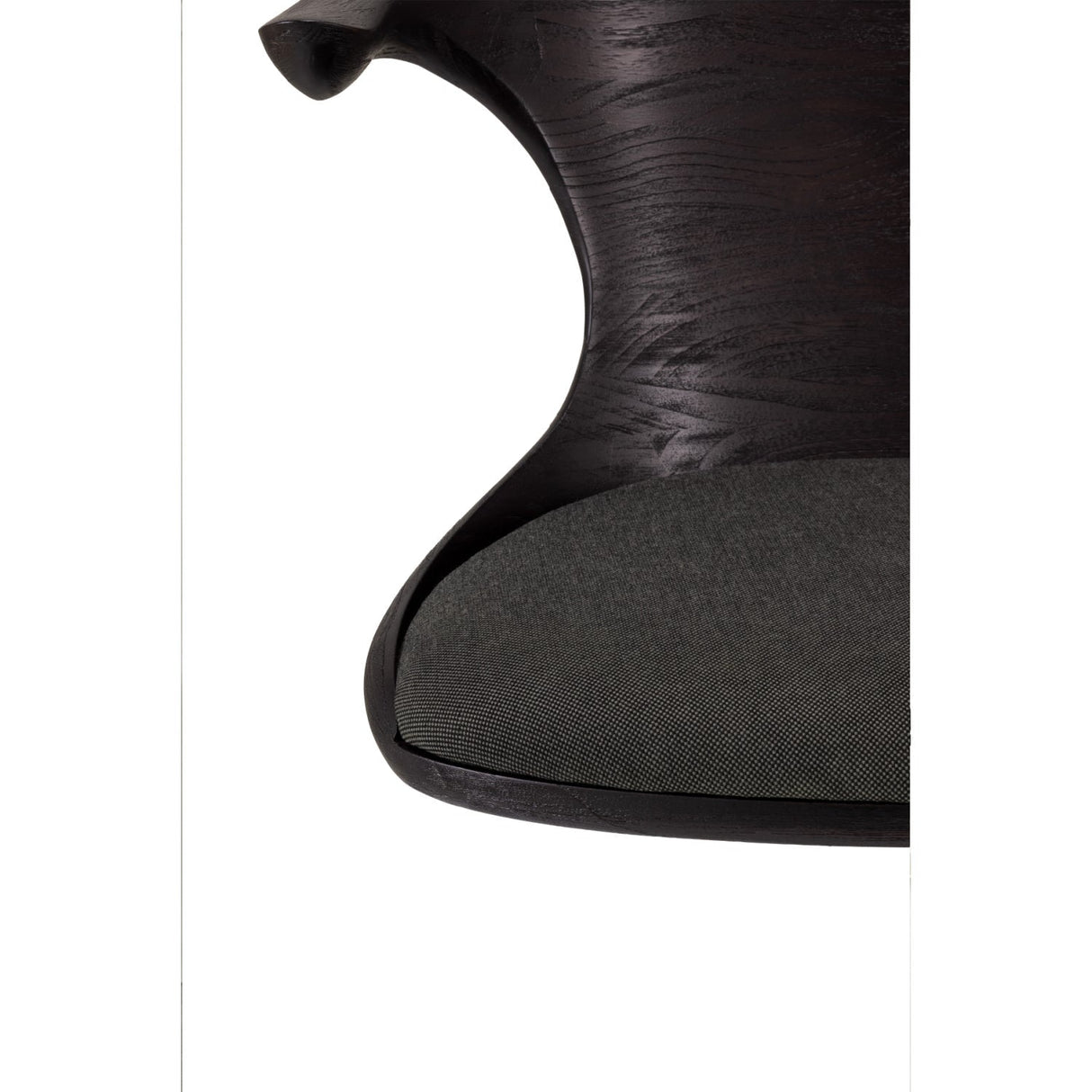Modern European furniture - Varnished Teak Cushioned Office Chair - www.oroa.com