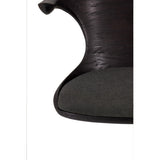 Modern European furniture - Varnished Teak Cushioned Office Chair - www.oroa.com