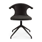 Modern European furniture - Varnished Teak Cushioned Office Chair - www.oroa.com