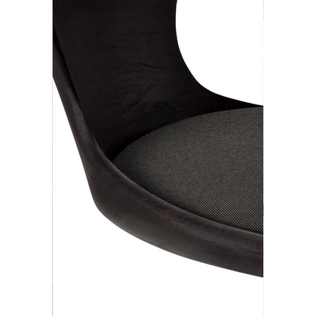 Modern European furniture - Varnished Teak Cushioned Office Chair - www.oroa.com