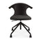 Modern European furniture - Varnished Teak Cushioned Office Chair - www.oroa.com