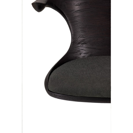 Modern European furniture - Varnished Teak Cushioned Office Chair - www.oroa.com