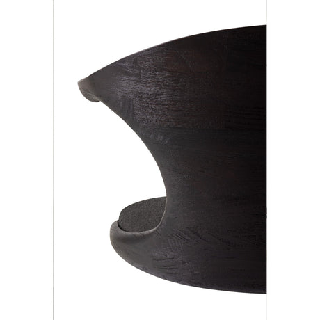 Modern European furniture - Varnished Teak Cushioned Office Chair - www.oroa.com