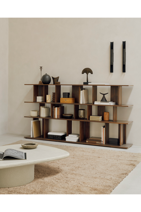 Brown Teak Shelving System | Ethnicraft Irregular | Oroa.com