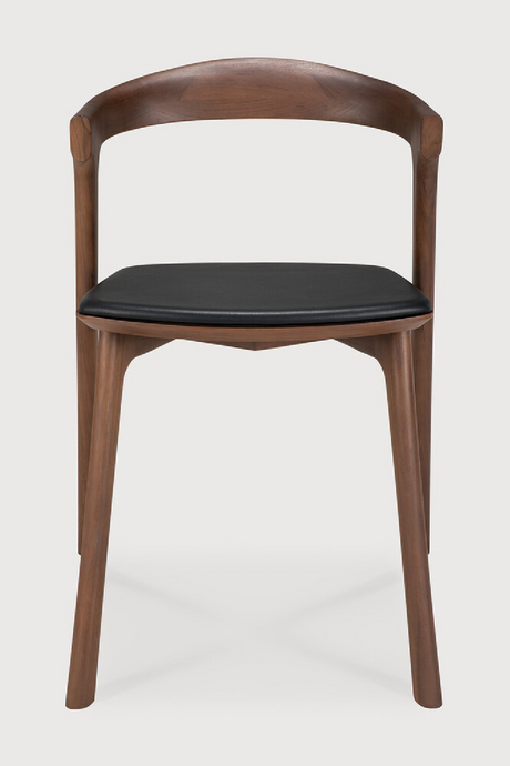Brown Teak Dining Chair | Ethnicraft Bok | Oroa.com
