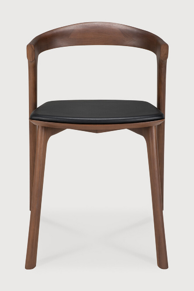 Brown Teak Dining Chair | Ethnicraft Bok | Oroa.com