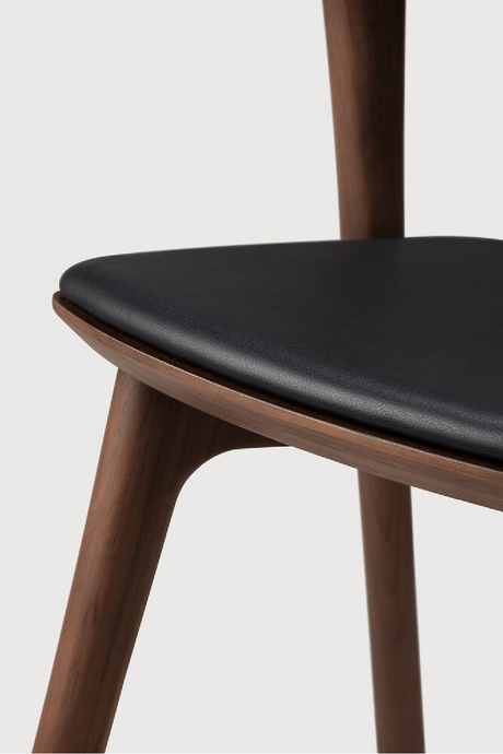 Brown Teak Dining Chair | Ethnicraft Bok | Oroa.com