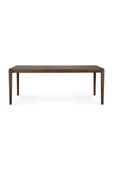 Teak Brown Minimalist Dining Table | Ethnicraft Bok | Oroa.com