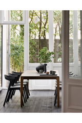 Teak Brown Minimalist Dining Table | Ethnicraft Bok | Oroa.com