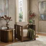 Modern or European furniture - Fabric Cushioned Lounge Chair - www.oroa.com