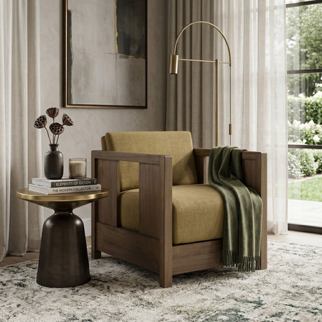 Modern or European furniture - Fabric Cushioned Lounge Chair - www.oroa.com