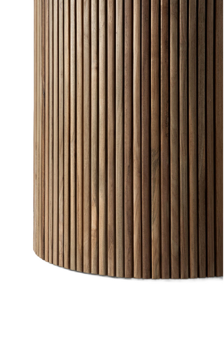 Round Concrete Outdoor Dining Table | Ethnicraft Roller Max | Oroa.com