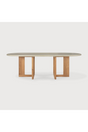 Concrete Oblong Outdoor Dining Table | Ethnicraft Trestle | Oroa.com